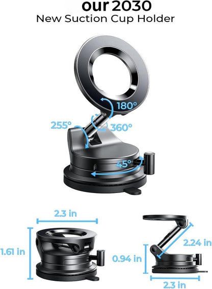 Vacuum Magnetic Car Phone Holder