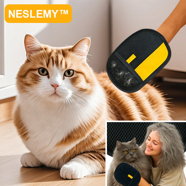 🐾 NESLEMY™ - #1 Best Selling Pet Cleaning Glove