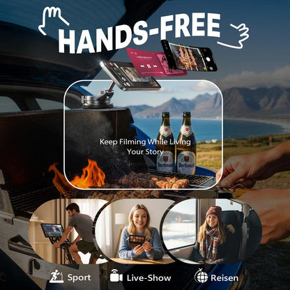 Vacuum Magnetic Car Phone Holder