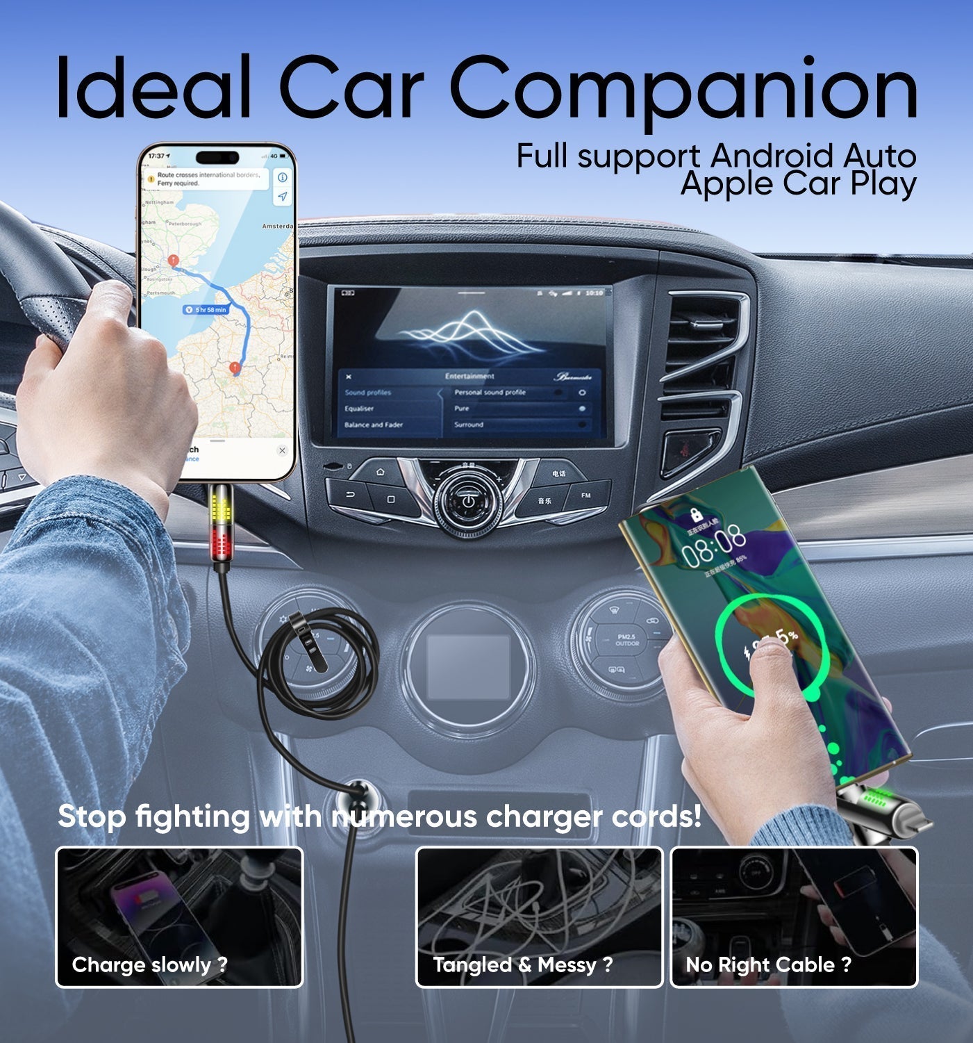 ⚡4-in-1 USB Charging Cable fast charging