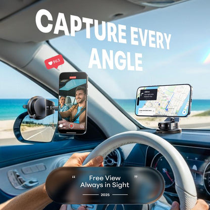 Vacuum Magnetic Car Phone Holder